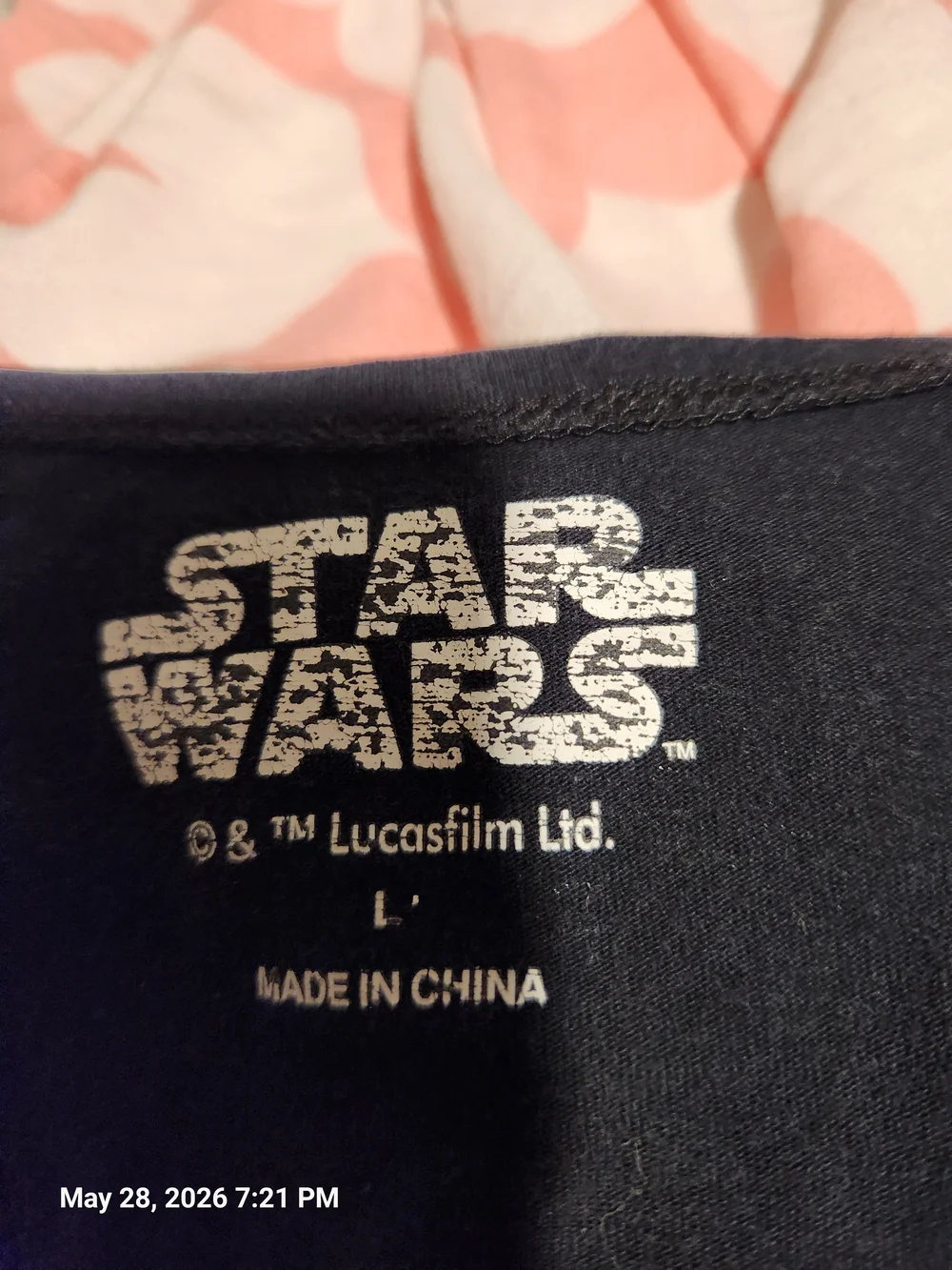 Star Wars Women Black and Gold Tank Pajama Set